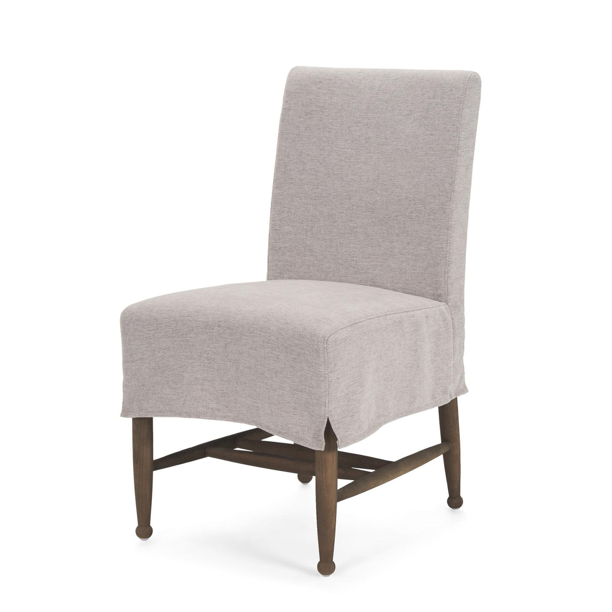 Mercana Whitley Gray Performance Fabric w/ Oak Wood Dining Chair