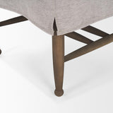 Mercana Whitley Gray Performance Fabric w/ Oak Wood Dining Chair
