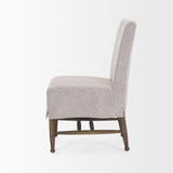 Mercana Whitley Gray Performance Fabric w/ Oak Wood Dining Chair