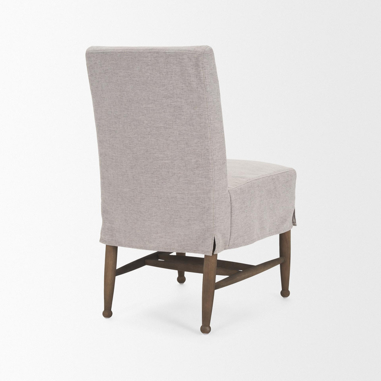 Mercana Whitley Gray Performance Fabric w/ Oak Wood Dining Chair