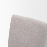 Mercana Whitley Gray Performance Fabric w/ Oak Wood Dining Chair