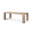 Mercana McArthur 84" Whitewash Reclaimed Wood Dining Table