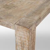 Mercana McArthur 84" Whitewash Reclaimed Wood Dining Table