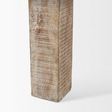 Mercana McArthur 84" Whitewash Reclaimed Wood Dining Table