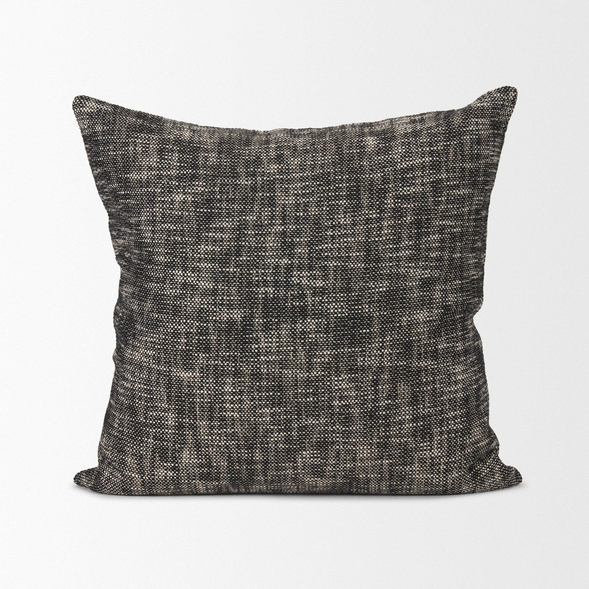 Mercana Jalia Cream and Black Cotton Decorative Square Pillow Cover