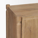 Mercana Phil Light Brown Wood 2 Door 3 Drawer Closed Sideboard