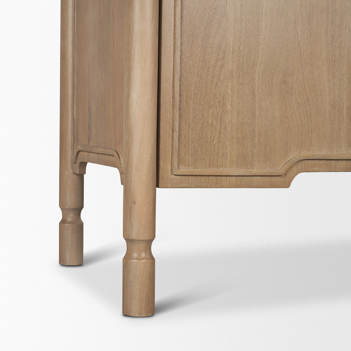 Mercana Phil Light Brown Wood 2 Door 3 Drawer Closed Sideboard