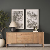 Mercana Phil Light Brown Wood 2 Door 3 Drawer Closed Sideboard