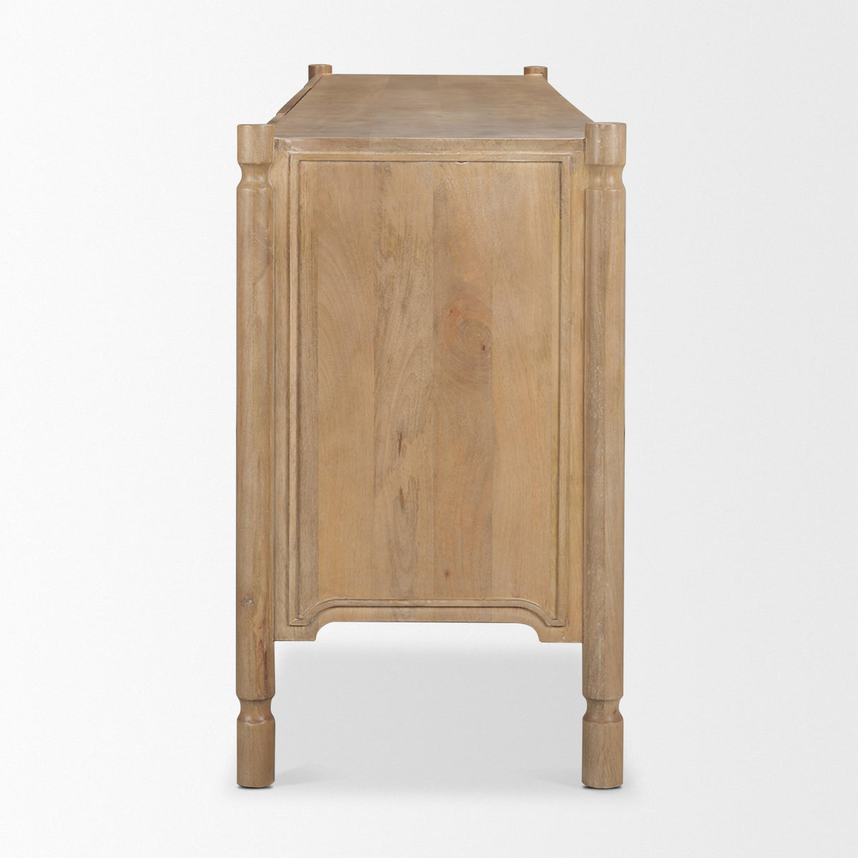 Mercana Phil Light Brown Wood 2 Door 3 Drawer Closed Sideboard