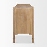 Mercana Phil Light Brown Wood 2 Door 3 Drawer Closed Sideboard