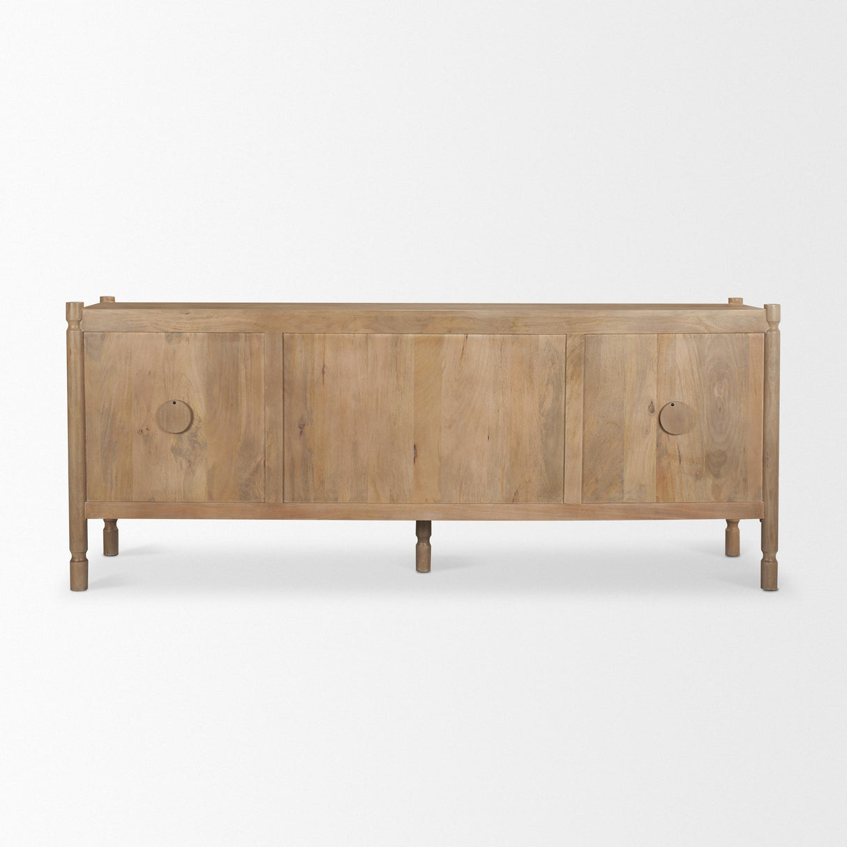 Mercana Phil Light Brown Wood 2 Door 3 Drawer Closed Sideboard