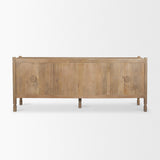 Mercana Phil Light Brown Wood 2 Door 3 Drawer Closed Sideboard