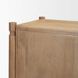 Mercana Phil Light Brown Wood 2 Door Bar Cabinet