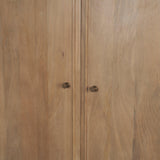 Mercana Phil Light Brown Wood 2 Door Bar Cabinet