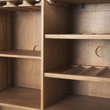 Mercana Phil Light Brown Wood 2 Door Bar Cabinet