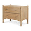 Mercana Phil Light Brown Wood 2 Drawer Accent Cabinet