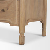 Mercana Phil Light Brown Wood 2 Drawer Accent Cabinet