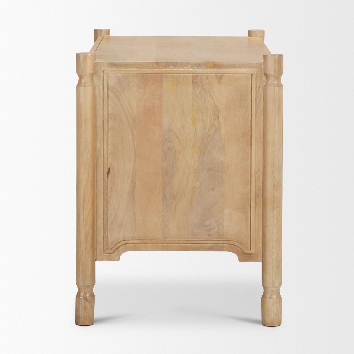 Mercana Phil Light Brown Wood 2 Drawer Accent Cabinet