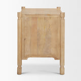 Mercana Phil Light Brown Wood 2 Drawer Accent Cabinet
