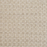 Mercana Curtis Cream Fabric Barrelback Half-Moon Base Dining Armchair