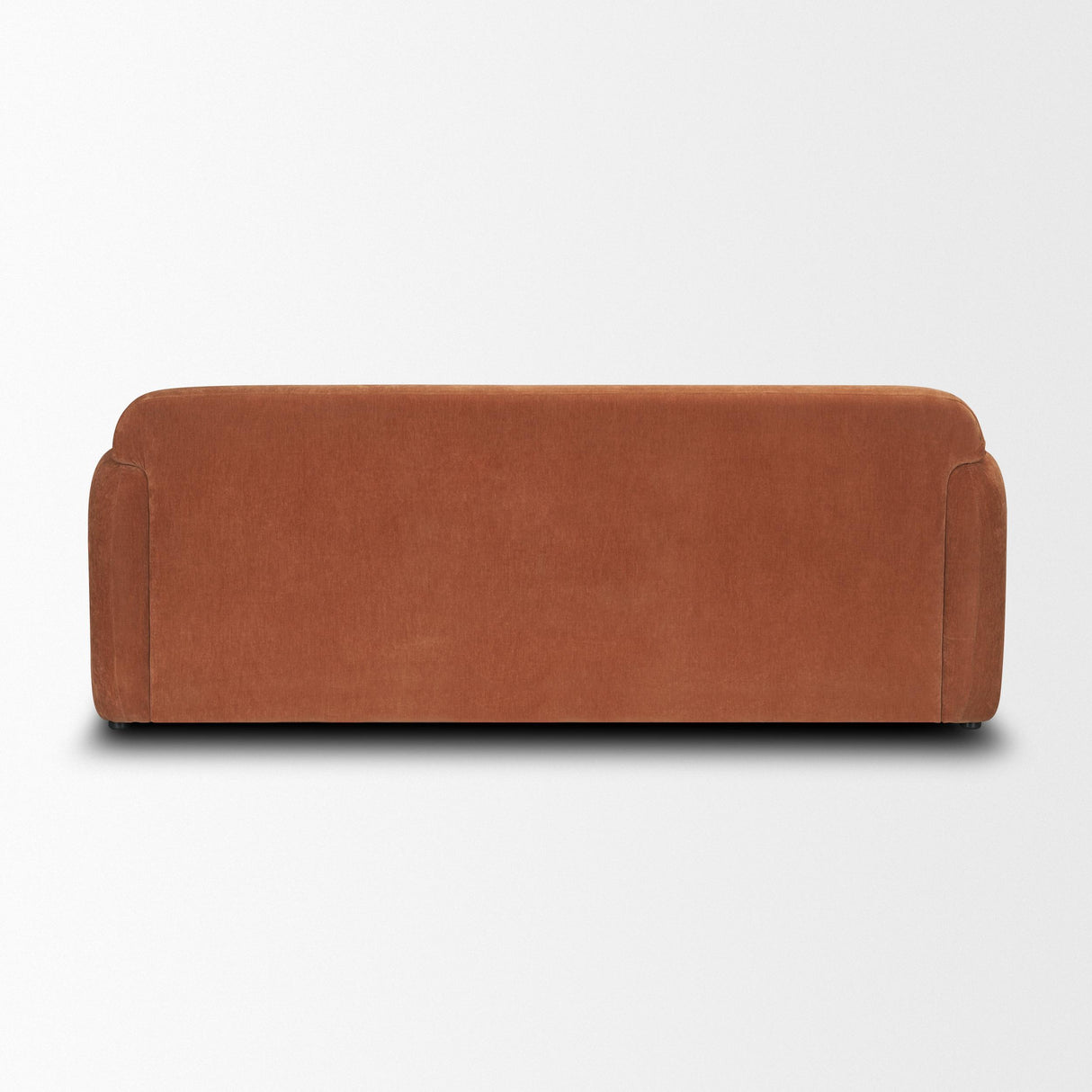 Mercana Saga Stonewashed Rust Chenille Fabric 3 Seater Sofa