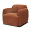 Mercana Saga Stonewashed Rust Chenille Fabric Upholstered Chair