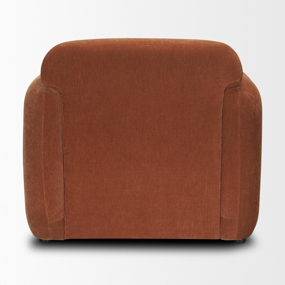 Mercana Saga Stonewashed Rust Chenille Fabric Upholstered Chair