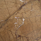 Mercana Matteo Solid Rainforest Rust Marble Rectangular Coffee Table