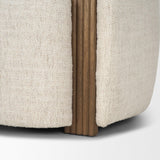 Mercana Kornelia Soft Oatmeal Fabric Barrel Accent Chair