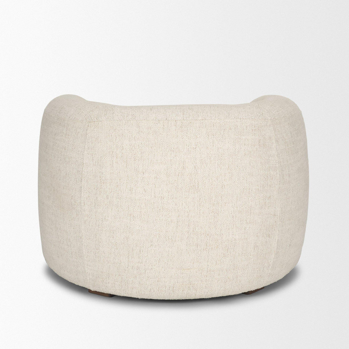 Mercana Kornelia Soft Oatmeal Fabric Barrel Accent Chair