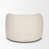 Mercana Kornelia Soft Oatmeal Fabric Barrel Accent Chair