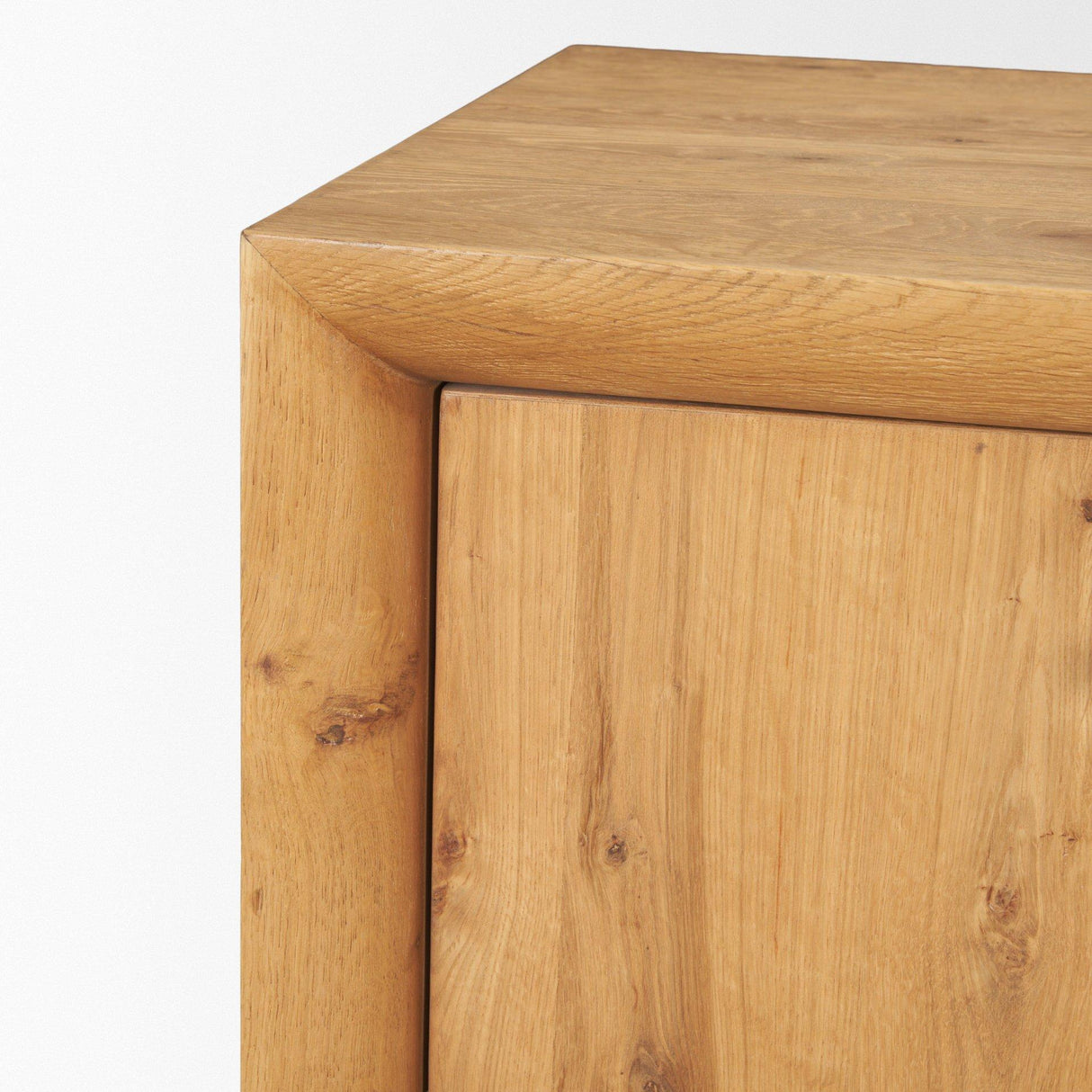 Mercana Belford 94" Light Brown Oak Wood Media Console