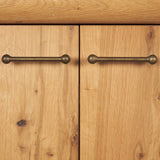 Mercana Belford 94" Light Brown Oak Wood Media Console