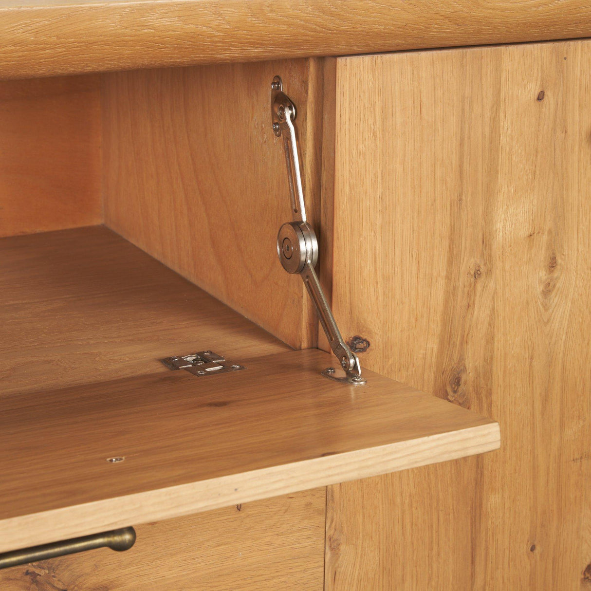 Mercana Belford 94" Light Brown Oak Wood Media Console