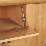 Mercana Belford 94" Light Brown Oak Wood Media Console