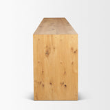 Mercana Belford 94" Light Brown Oak Wood Media Console
