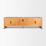 Mercana Belford 94" Light Brown Oak Wood Media Console