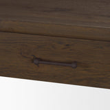 Mercana Belford 72" Dark Brown Oak Wood Console Table