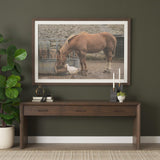 Mercana Belford 72" Dark Brown Oak Wood Console Table