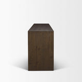 Mercana Belford 72" Dark Brown Oak Wood Console Table