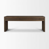 Mercana Belford 72" Dark Brown Oak Wood Console Table