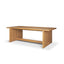 Mercana Rowan 94" Light Brown Oak Wood Rectangular Dining Table