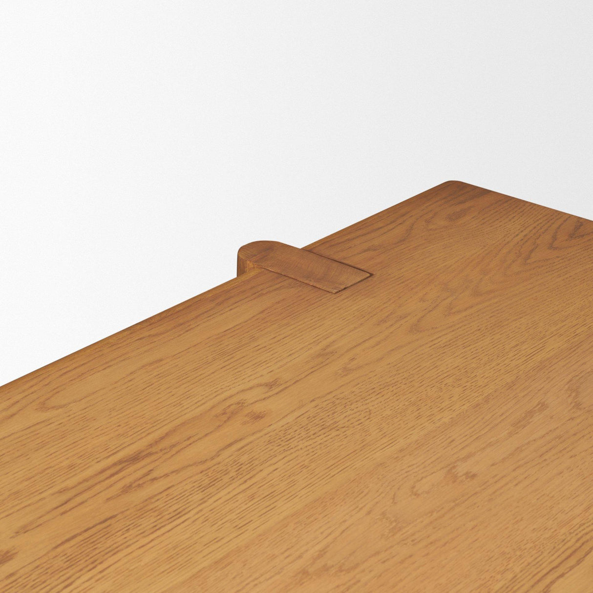 Mercana Rowan 94" Light Brown Oak Wood Rectangular Dining Table
