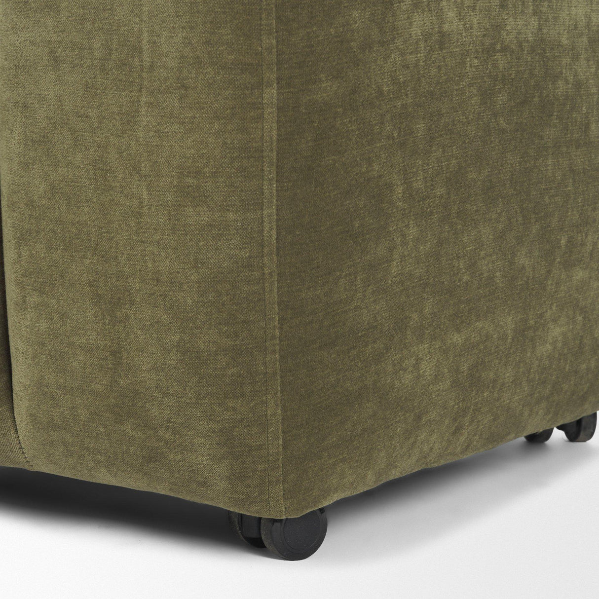 Mercana Wilkins Moss Olive Fabric Upholstered Dining Chair