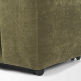 Mercana Wilkins Moss Olive Fabric Upholstered Dining Chair