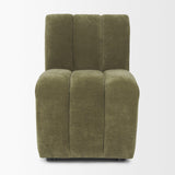 Mercana Wilkins Moss Olive Fabric Upholstered Dining Chair