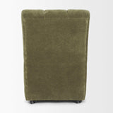 Mercana Wilkins Moss Olive Fabric Upholstered Dining Chair