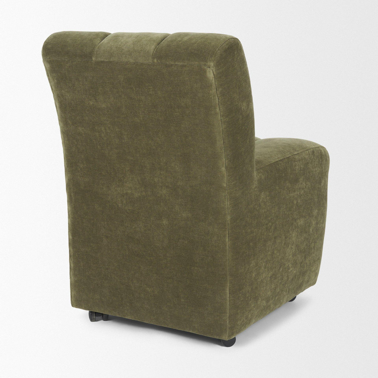 Mercana Wilkins Moss Olive Fabric Upholstered Dining Chair