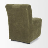 Mercana Wilkins Moss Olive Fabric Upholstered Dining Chair
