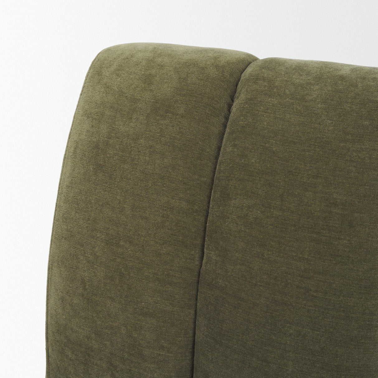 Mercana Wilkins Moss Olive Fabric Upholstered Dining Chair